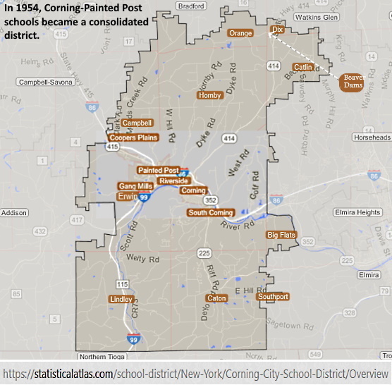 District Map of Corning School District